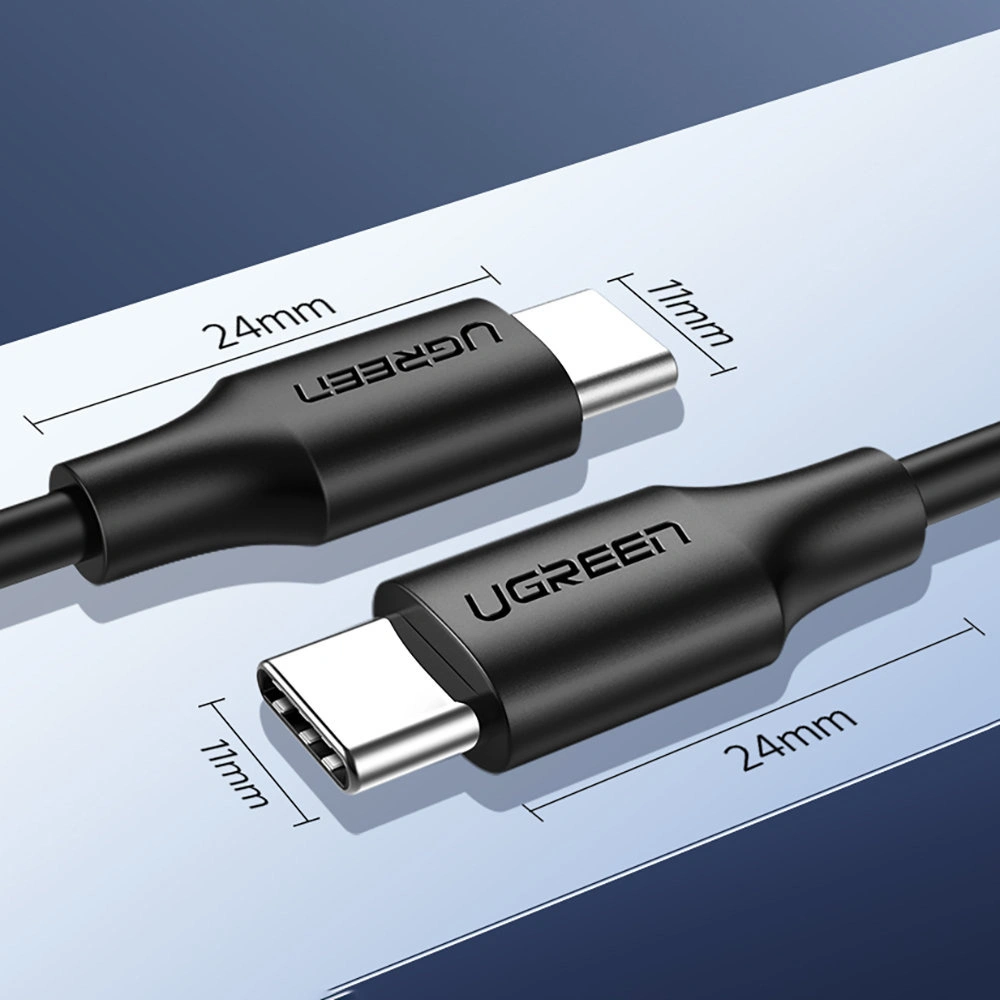 Kabel UGREEN US286 USB-C/USB-C 3A 1,5m czarny