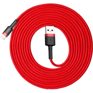 Kabel Baseus Cafule USB-A/Lightning QC 3.0 2A 3M czerwony