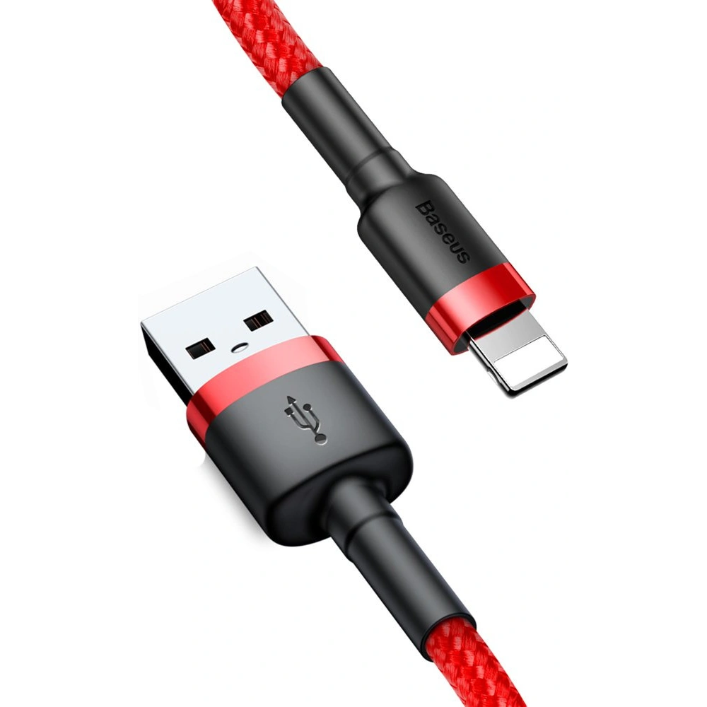 Kabel Baseus Cafule USB-A/Lightning QC 3.0 2A 3M czerwony