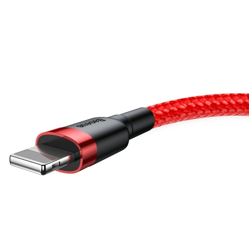 Kup Kabel Baseus Cafule USB-A/Lightning QC 3.0 2A 3M červený - BSU4121 - {ean13} - Sklep Home Screen