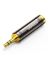 UGREEN AV168 Audio-Adapter Mini-Klinke 3,5 mm/6,35 mm Klinke grau