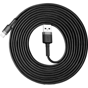 Kabel Baseus Cafule USB-A/Lightning QC 3.0 2A 3M czarno-szary
