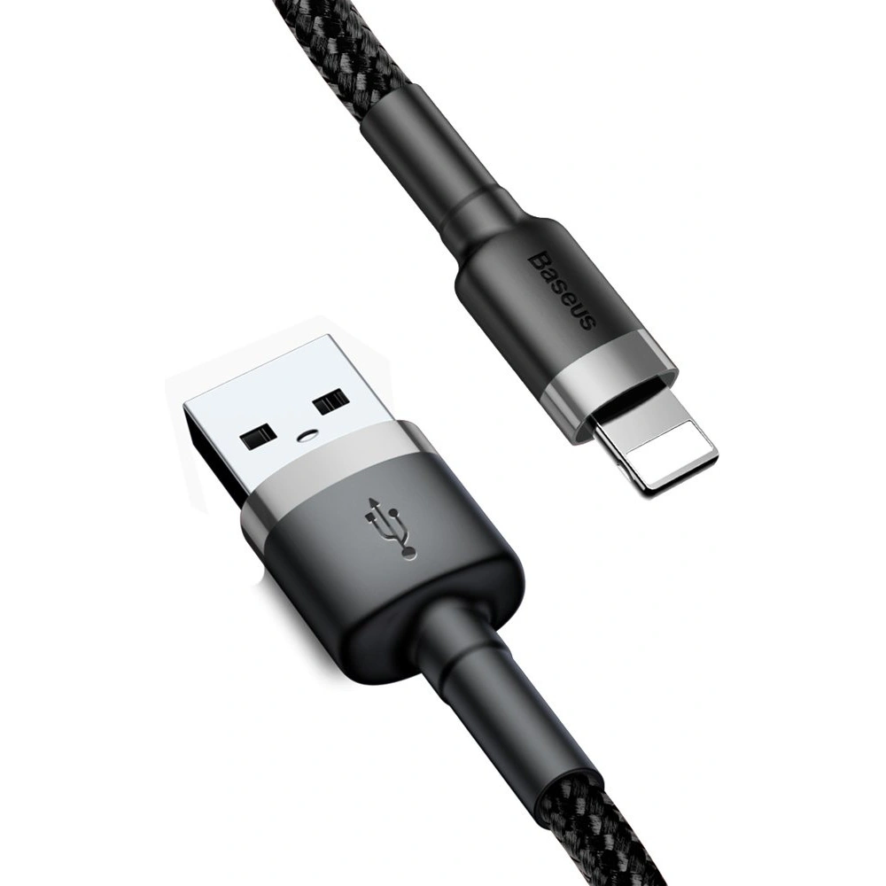 Kabel Baseus Cafule USB-A/Lightning QC 3.0 2A 3M czarno-szary