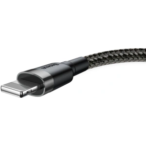Kabel Baseus Cafule USB-A/Lightning QC 3.0 2A 3M černo-šedý