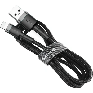 Kabel Baseus Cafule USB-A/Lightning QC 3.0 2A 3M černo-šedý