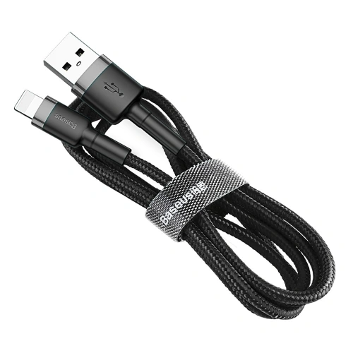 Kup Kábel Baseus Cafule USB-A/Lightning QC 3.0 2A 3M fekete-szürke - BSU4122 - {ean13} - Sklep Home Screen