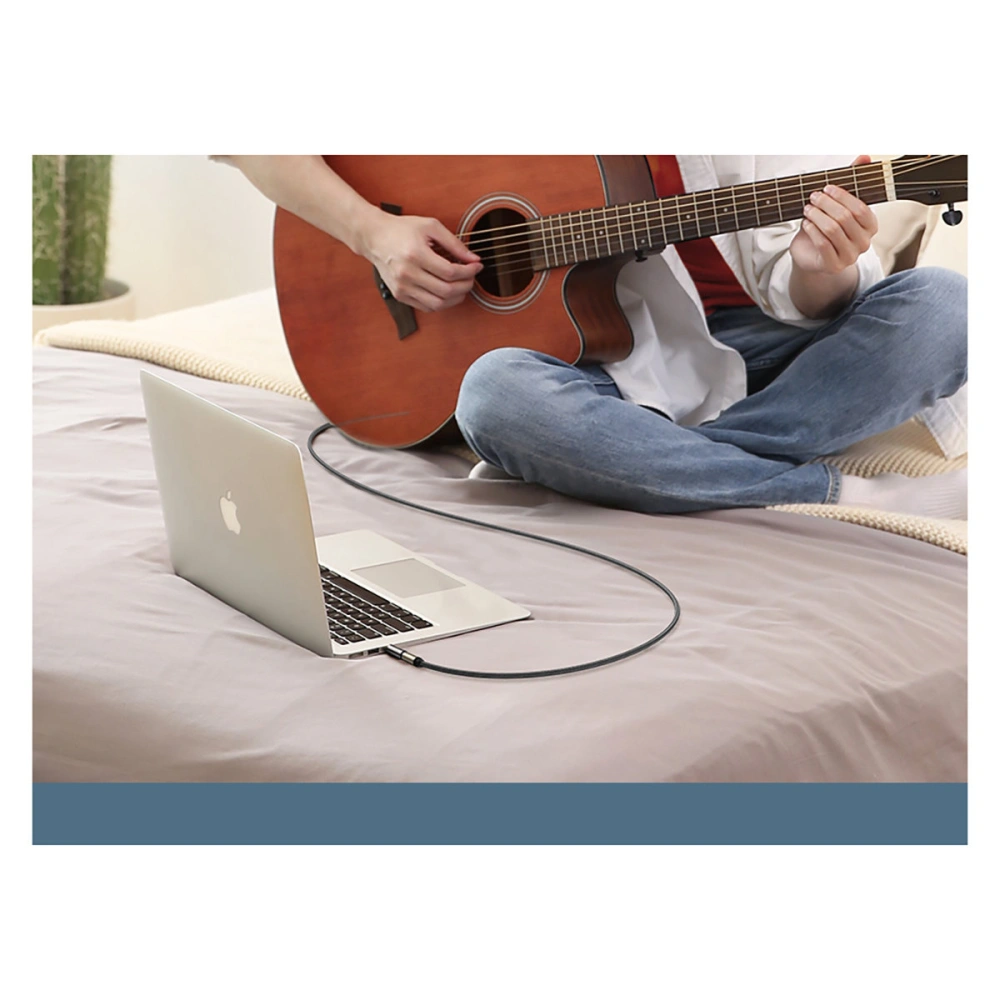 Adapter audio UGREEN AV168 mini jack 3,5mm/6,35mm jack szary