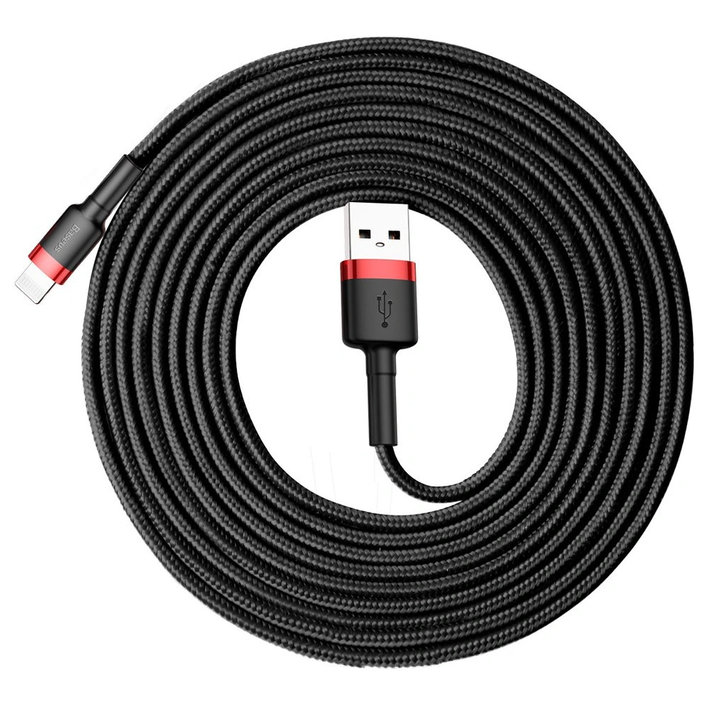 Kabel Baseus Cafule USB-A/Lightning QC 3.0 2A 3M czarno-czerwony