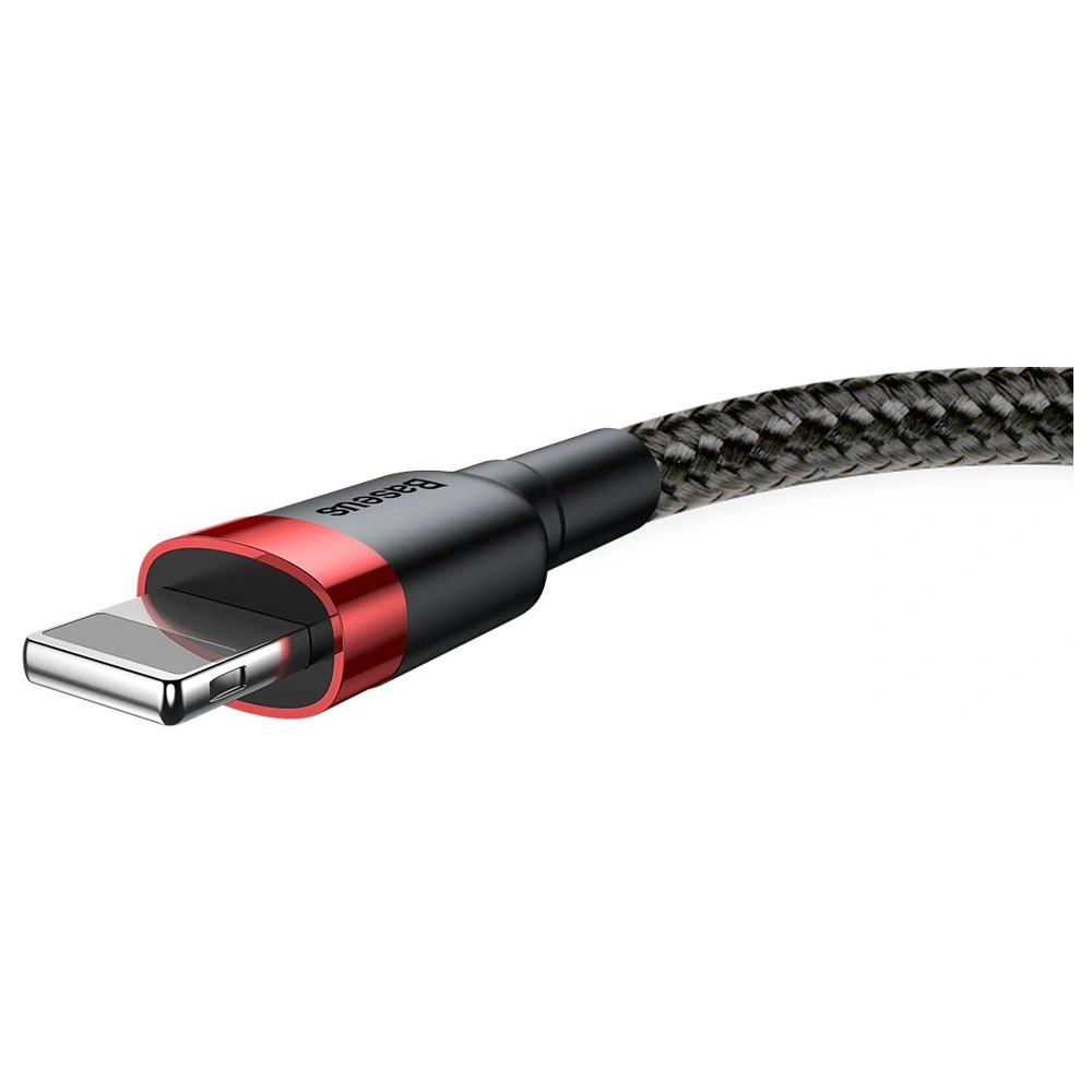 Kabel Baseus Cafule USB-A/Lightning QC 3.0 2A 3M czarno-czerwony