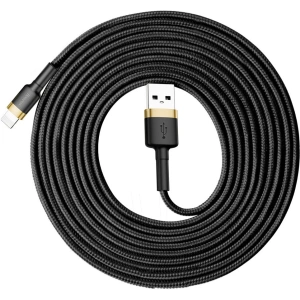 Kabel Baseus Cafule USB-A/Lightning QC 3.0 2A 3M czarno-złoty