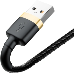Kabel Baseus Cafule USB-A/Lightning QC 3.0 2A 3M černo-zlatý