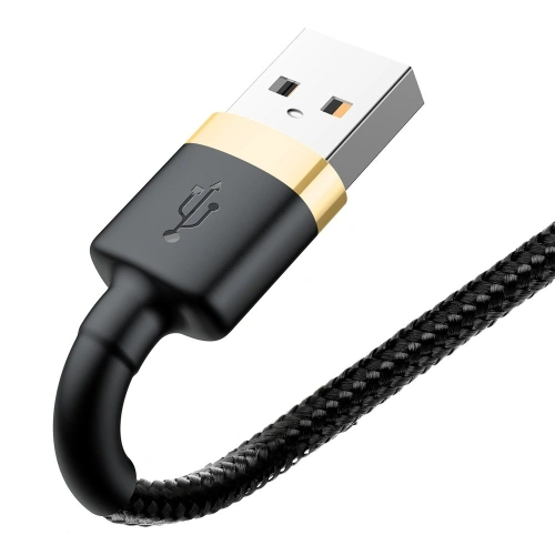 Kup Kábel Baseus Cafule USB-A/Lightning QC 3.0 2A 3M fekete-arany - BSU4124 - {ean13} - Sklep Home Screen