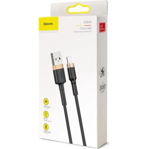 Kabel Baseus Cafule USB-A/Lightning QC 3.0 2A 3M černo-zlatý