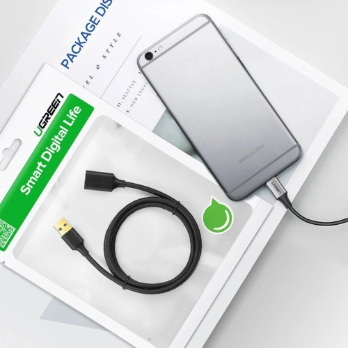 Kup Kabel prodlužovací UGREEN US129 USB-A/USB-A 3.0 5Gb/s 0.5m černý - UGR1582 - {ean13} - Sklep Home Screen
