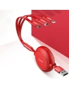 Kup Kibővíthető kábel Baseus Golden Loop 3w1 USB-A/microUSB - Lightning - USB-C 3.5A 35cm-120cm fekete - BSU4125 - {ean13} - Sklep Home Screen
