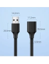 Kup Kabel prodlužovací UGREEN US129 USB-A/USB-A 3.0 5Gb/s 0.5m černý - UGR1582 - {ean13} - Sklep Home Screen