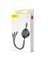 Kup Kibővíthető kábel Baseus Golden Loop 3w1 USB-A/microUSB - Lightning - USB-C 3.5A 35cm-120cm fekete - BSU4125 - {ean13} - Sklep Home Screen