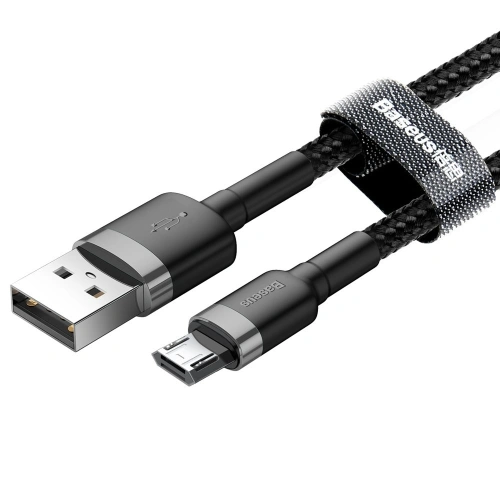 Kup Kabel Baseus Cafule USB-A/microUSB 2A 3M negru-gri - BSU4126 - {ean13} - Sklep Home Screen