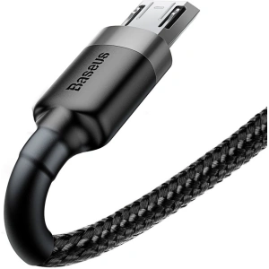 Kabel Baseus Cafule USB-A/microUSB 2A 3M czarno-szary