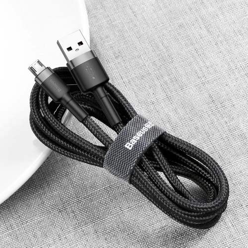 Kup Kabel Baseus Cafule USB-A/microUSB 2A 3M negru-gri - BSU4126 - {ean13} - Sklep Home Screen
