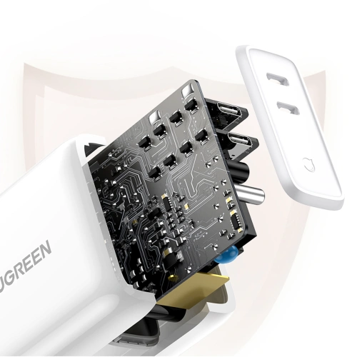 Kup UGREEN CD199 2xUSB-C 36W PD fehér hálózati töltő - UGR1585 - {ean13} - Sklep Home Screen