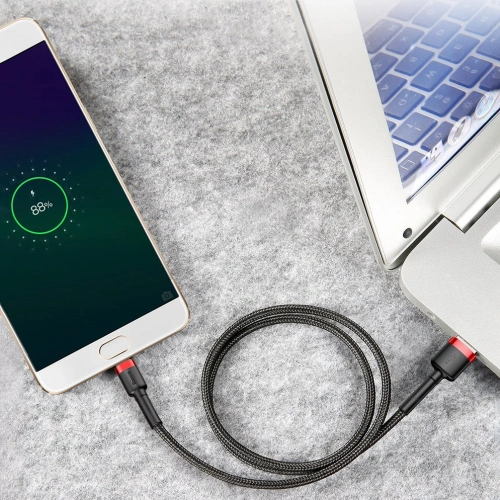 Kup Kabel Baseus Cafule USB-A/microUSB 2A 3M negru-gri - BSU4126 - {ean13} - Sklep Home Screen