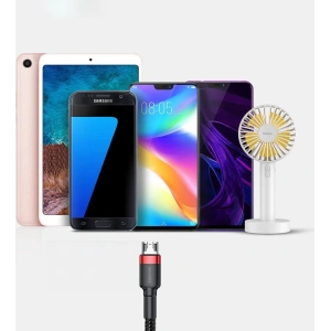 Kabel Baseus Cafule USB-A/microUSB 2A 3M czarno-szary