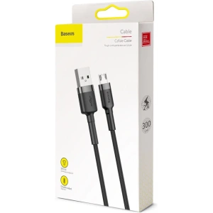 Kabel Baseus Cafule USB-A/microUSB 2A 3M černo-šedý