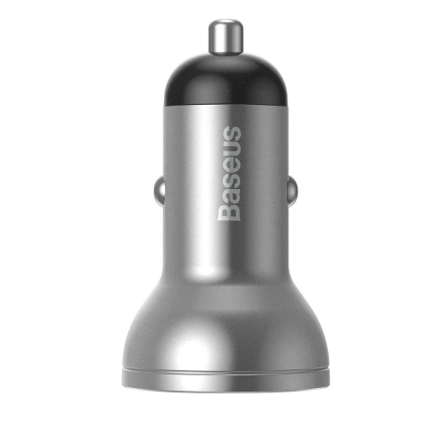 Kup Nabíječka do auta Baseus 2x USB 4,8A 24W LCD stříbrná - BSU4128 - {ean13} - Sklep Home Screen