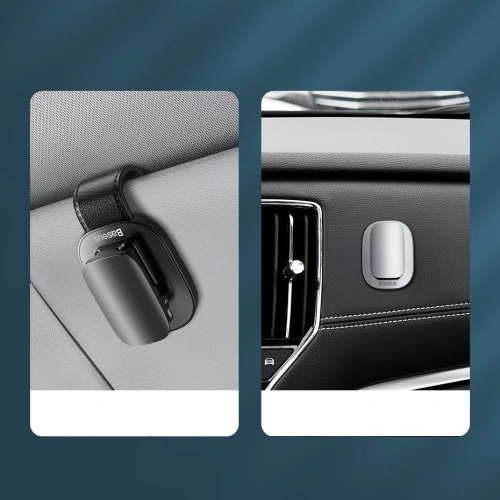 Buy Car holder clip for glasses Baseus silver - BSU4129 - {ean13} - Home Screen Store Europe