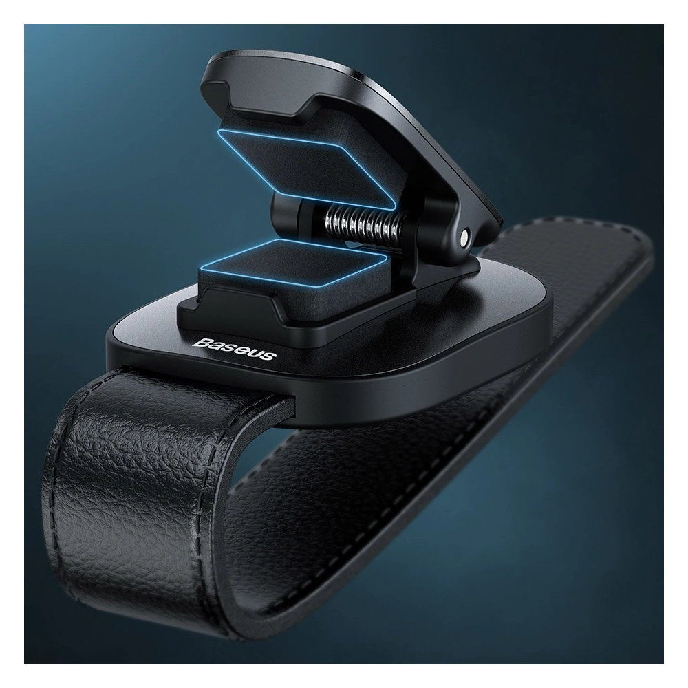 Uchwyt samochodowy klips na okulary Baseus srebrny