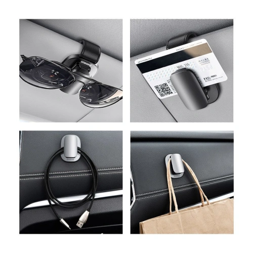 Kup Baseus Autohalterung Clip auf Brille silber - BSU4129 - {ean13} - Sklep Home Screen