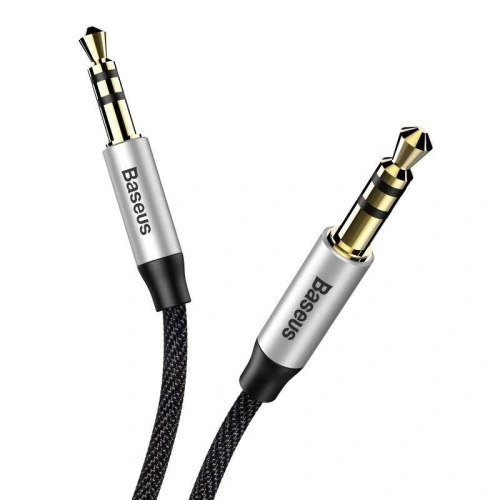 Kup Kabel audio Baseus Yiven mini jack 3,5mm AUX 1m (czarno-srebrny) - BSU4130 - {ean13} - Sklep Home Screen