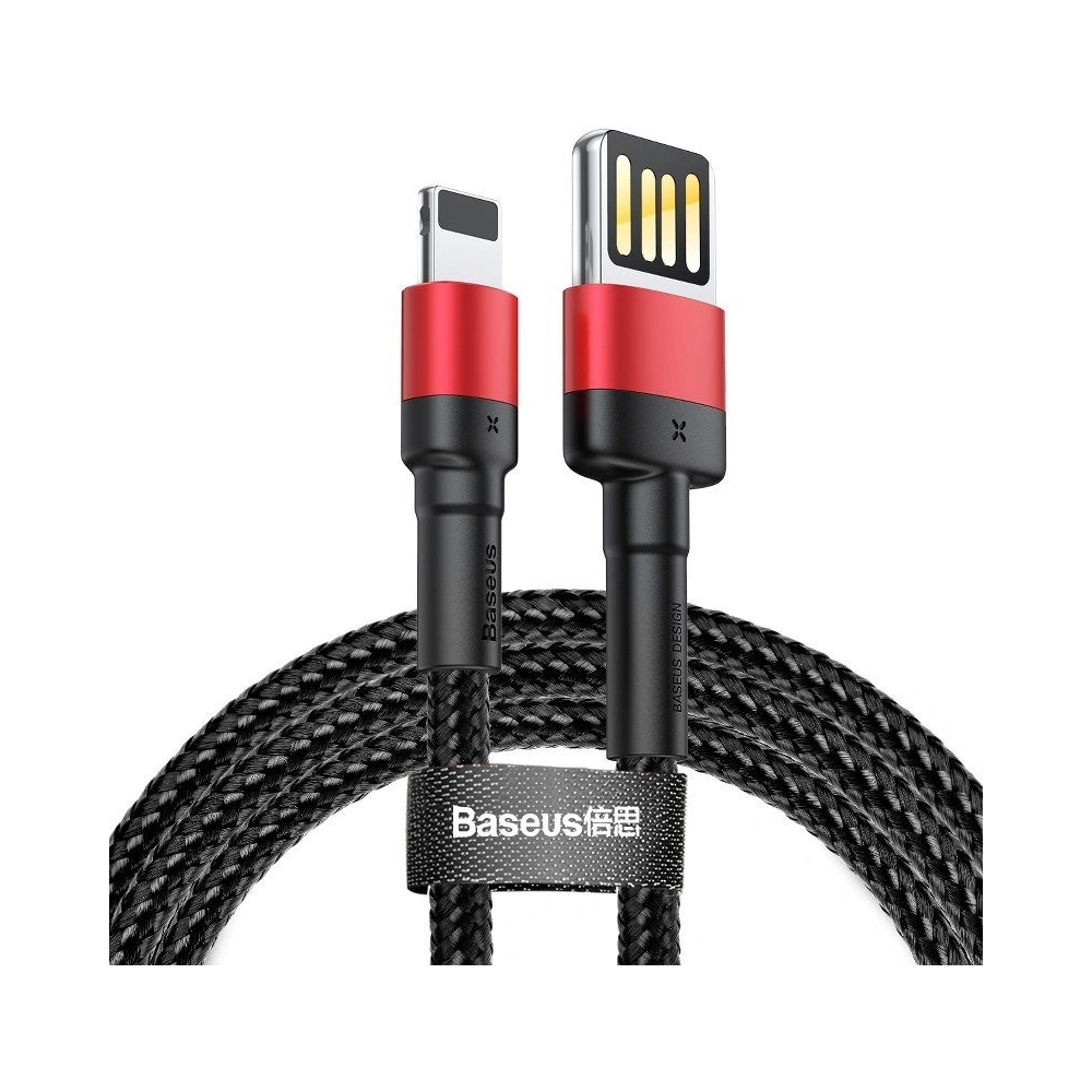 Kabel Baseus Cafule USB-A/Lightning 2,4A 1m (czarno-czerwony)