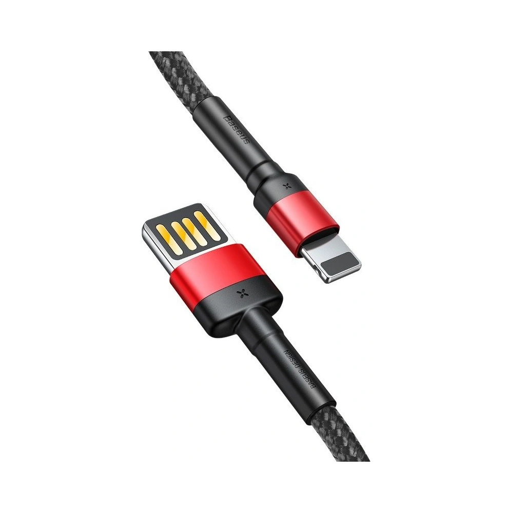 Kabel Baseus Cafule USB-A/Lightning 2,4A 1m (czarno-czerwony)