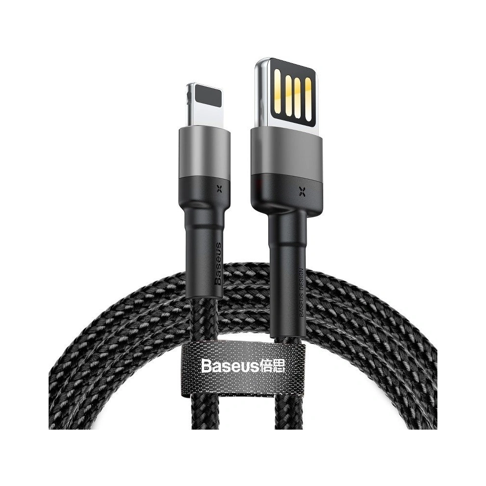 Kabel Baseus Cafule USB-A/Lightning 2,4A 1m (szaro-czarny)