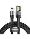 Baseus Kabel Cafule USB-A/Lightning 1.5A 2m (grau/schwarz)