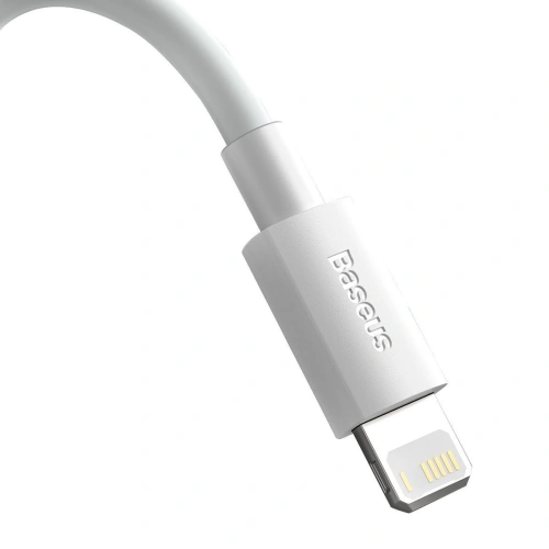 Kup Kabel Baseus Simple Wisdom USB-A/Lightning 2.4A, 1.5m (bílý) [2 PACK] - BSU4140 - {ean13} - Sklep Home Screen