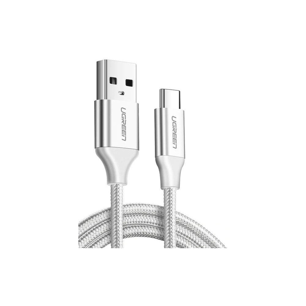 Kabel UGREEN USB-A/USB-C, QC 3.0, 2m (biały)
