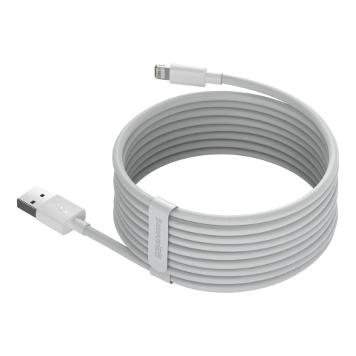 Kup Kabel Baseus Simple Wisdom USB-A/Lightning 2.4A, 1.5m (bílý) [2 PACK] - BSU4140 - {ean13} - Sklep Home Screen