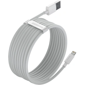 Baseus Simple Wisdom USB-A/Lightning Cable 2.4A, 1.5m (white) [2 PACK]