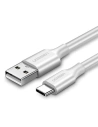 Cablul UGREEN USB-A/USB-C QC 3.0 UGREEN 1.5m (alb)