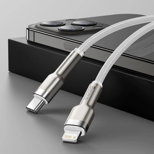 Kup Kabel Baseus Cafule USB-C/Lightning PD, 20W, 1m (bílý) - BSU4141 - {ean13} - Sklep Home Screen