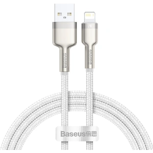 Cablul Baseus Cafule USB-A/Lightning 2.4A, 1m (alb)
