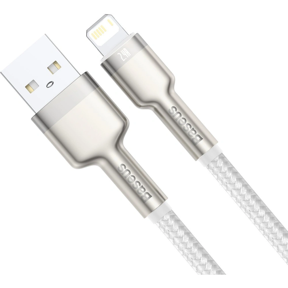 Kabel Baseus Cafule USB-A/Lightning 2.4A, 1m (biały)
