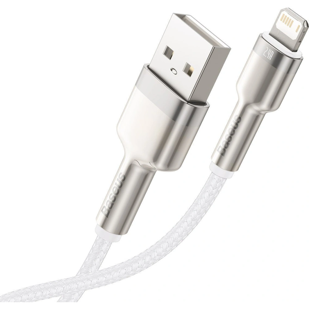Kabel Baseus Cafule USB-A/Lightning 2.4A, 1m (biały)