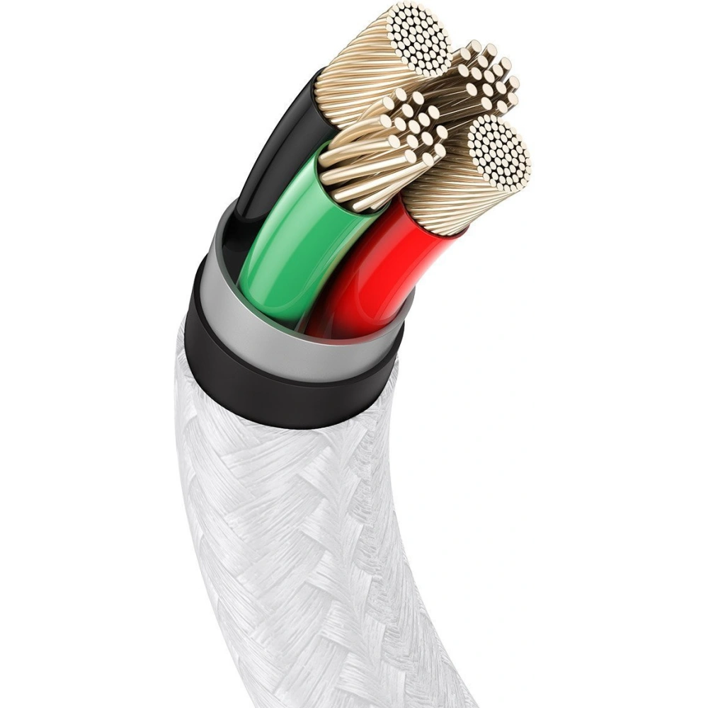 Kabel Baseus Cafule USB-A/Lightning 2.4A, 1m (biały)