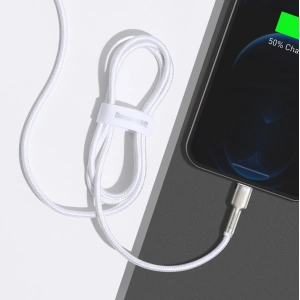 Kabel Baseus Cafule USB-A/Lightning 2.4A, 1m (bílý)