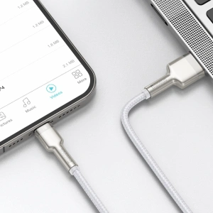 Baseus Cafule USB-A/Lightning Cable 2.4A, 1m (white)
