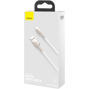 Kabel Baseus Cafule USB-A/Lightning 2.4A, 1m (bílý)